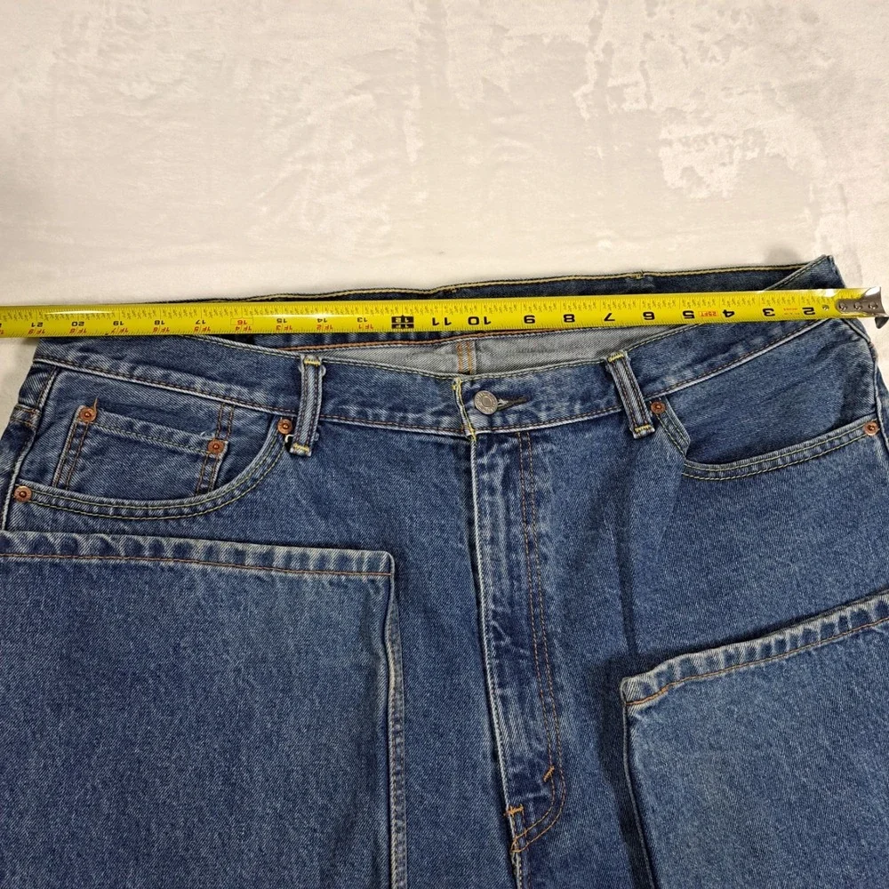 Levi's 550 Relaxed Fit Jeans Mens 42x32 Blue Excellent Denim Tapered Leg